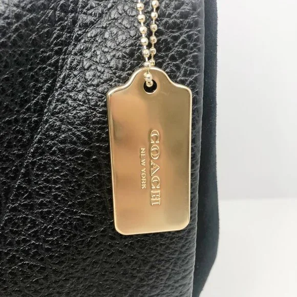 Coach Mixed Leather Shoulder Bag - Picture 5 of 11